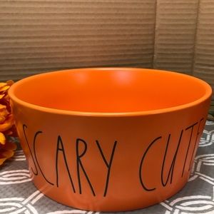 NEW Rae Dunn Halloween Dog Bowl 8” x 3”